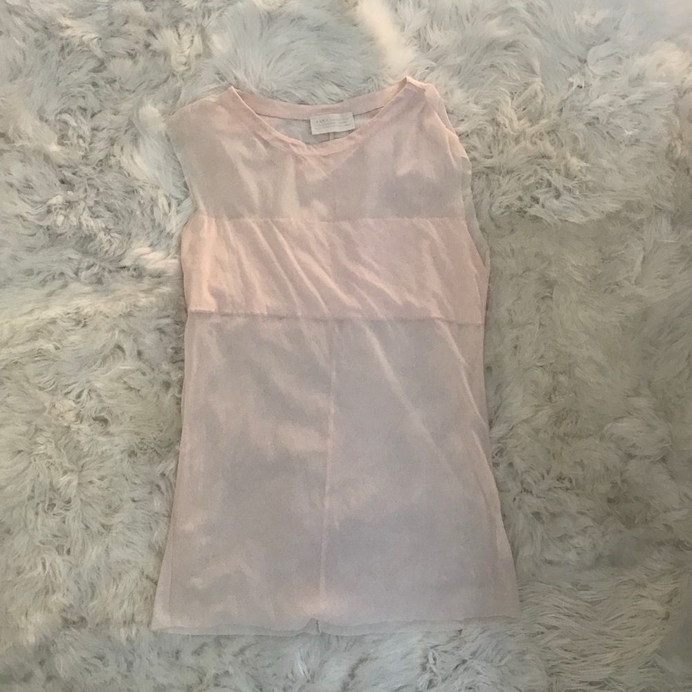 Zara Basic t shirt. Soft pink
